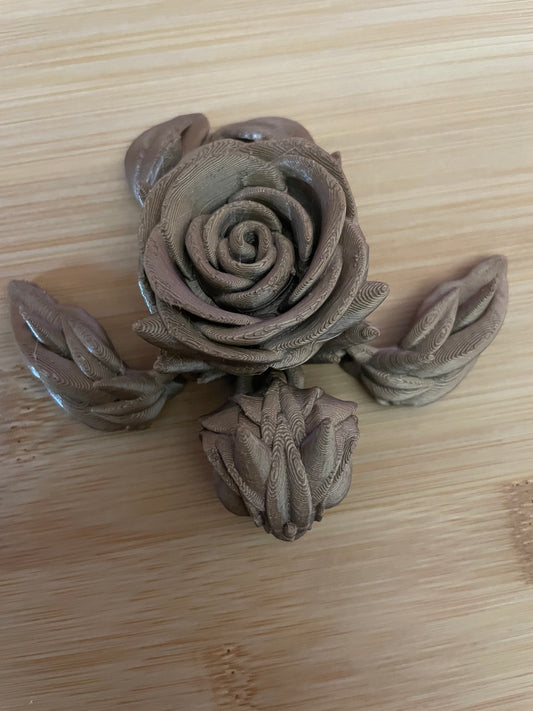 Rose turtle articulating 3D print