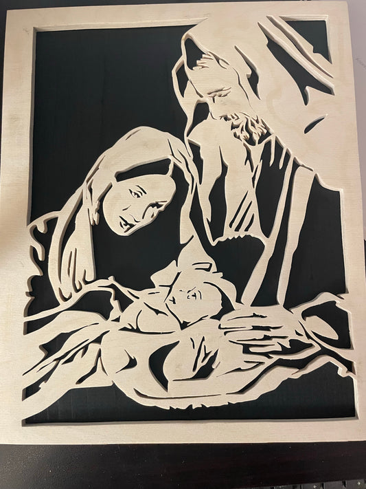 Jesus Mary & Jospeh portrait