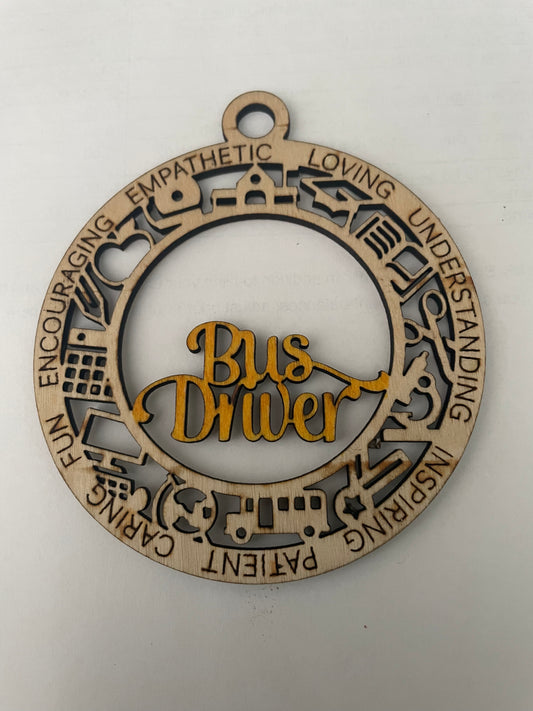 Bus driver ornament