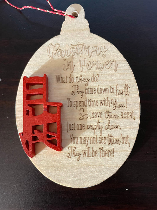 christmas in heaven ornament