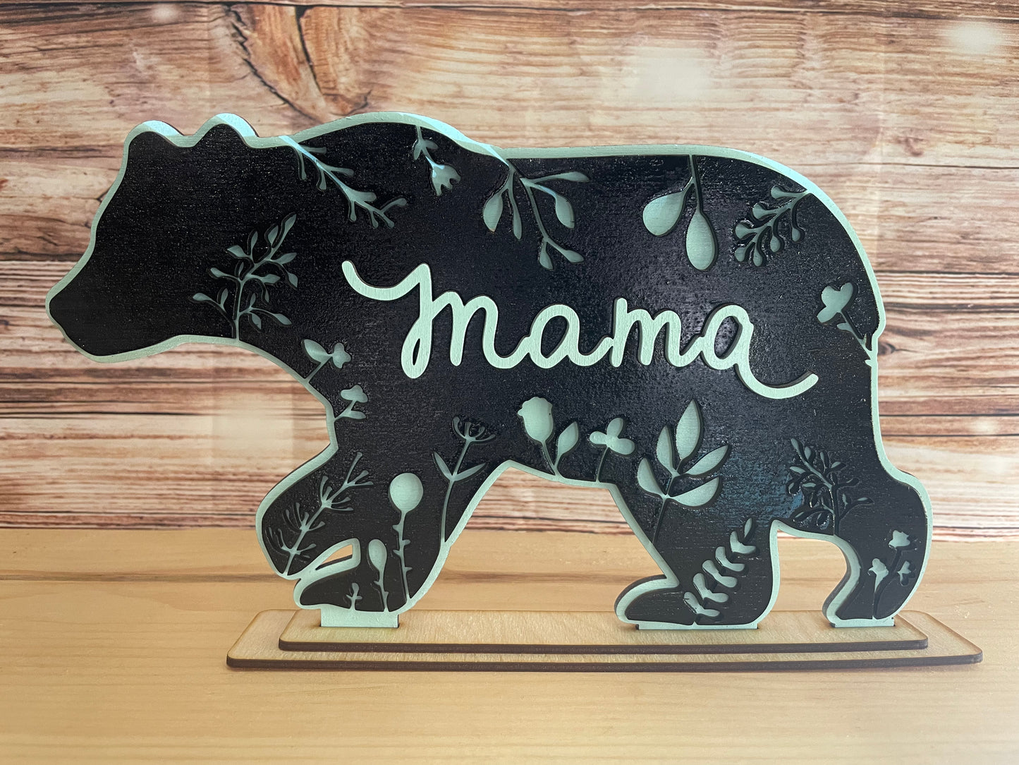 Mama bear shelf decor