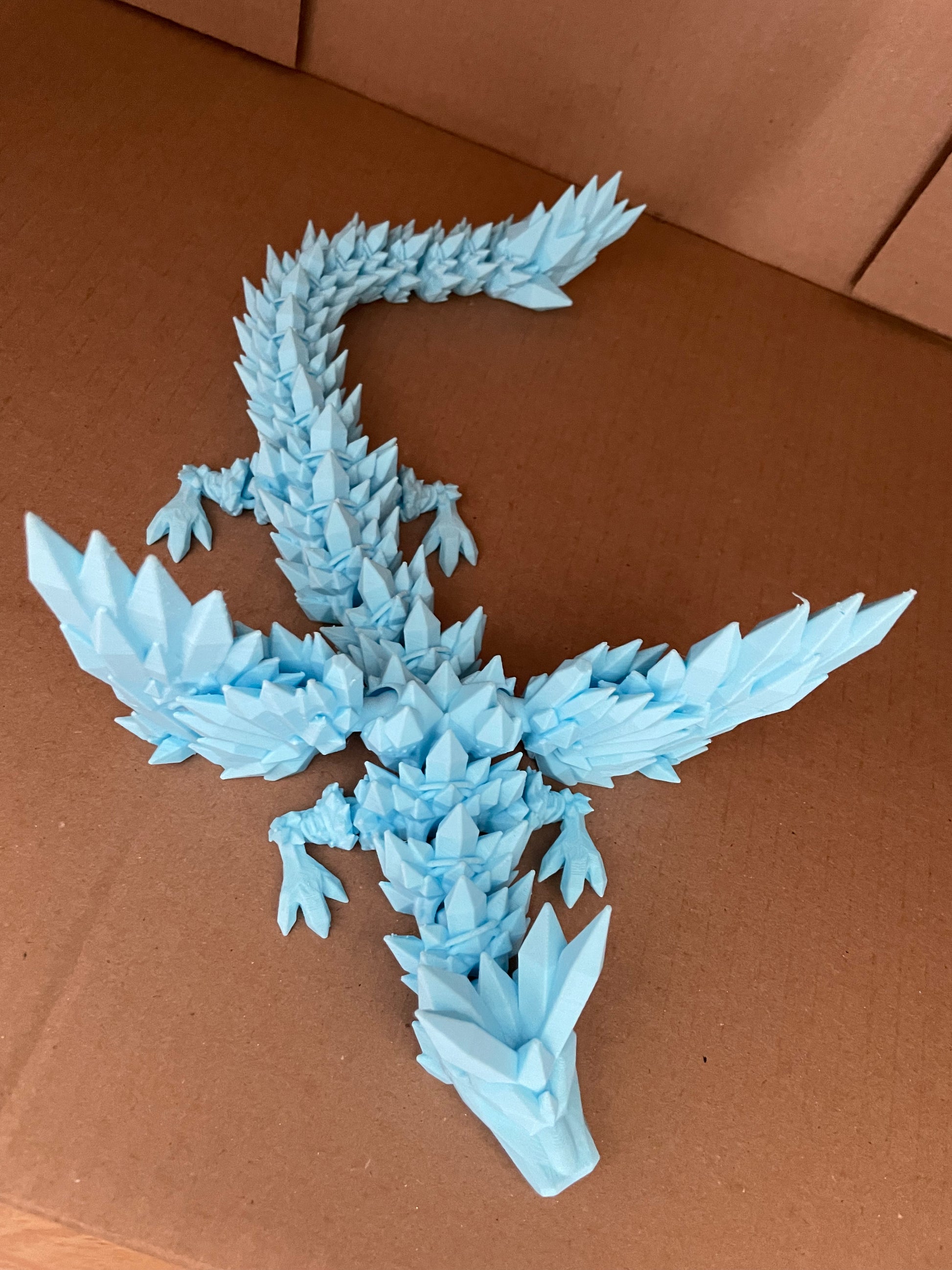 Crystal wings dragon 3D print – keats woodworking